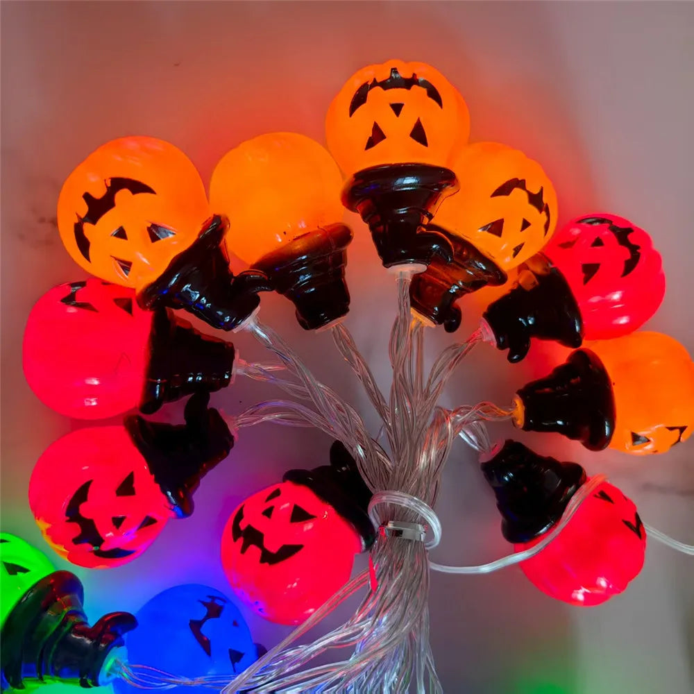 Pumpkin String Lights - RGB LED Indoor Outdoor Decoration