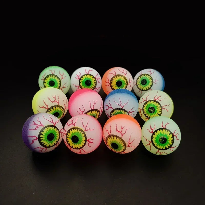 Glow in Dark Eyeball Bouncy Ball - Halloween Toys
