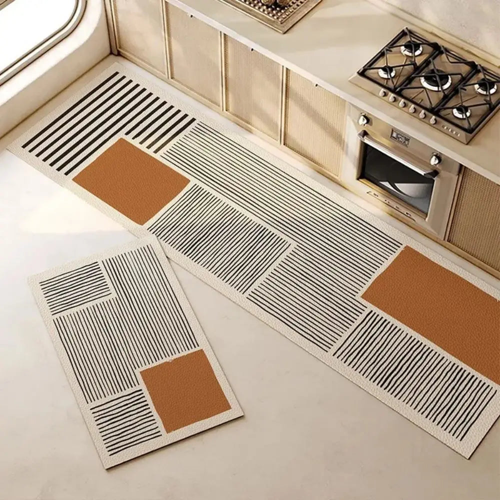 Nordic Kitchen Carpet - Washable Absorbent Bathroom Mat