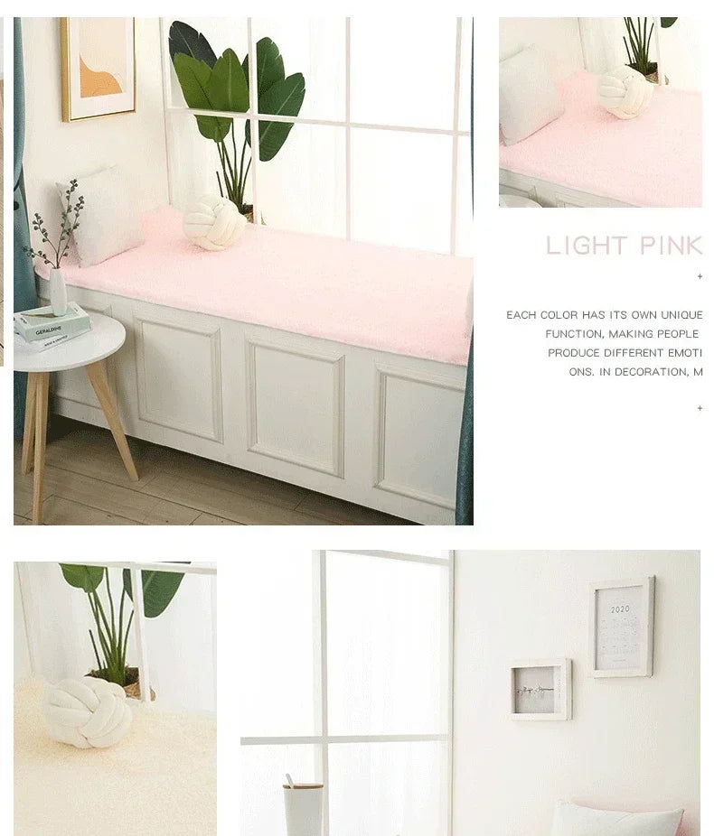 Soft Fluffy Tie-Dye Carpet - Gradient Bedside Rug for Girls