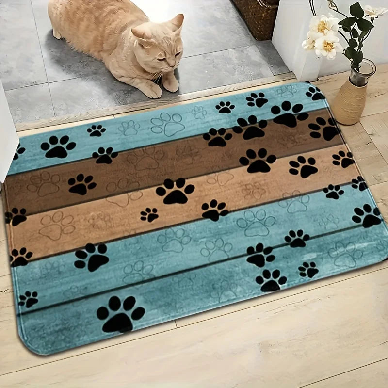 Cute Cartoon Cat & Dog Carpet - Welcome Doormat for Home