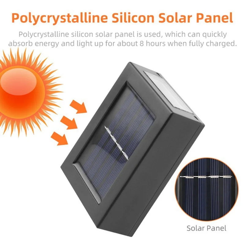 Solar Up and Down Spot Lights - Outdoor Waterproof Lighting