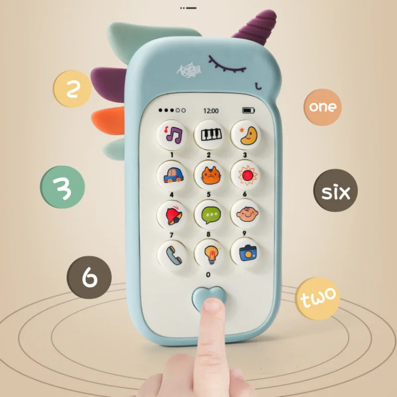 Baby Phone Toy - Music Sound Telephone with Teether