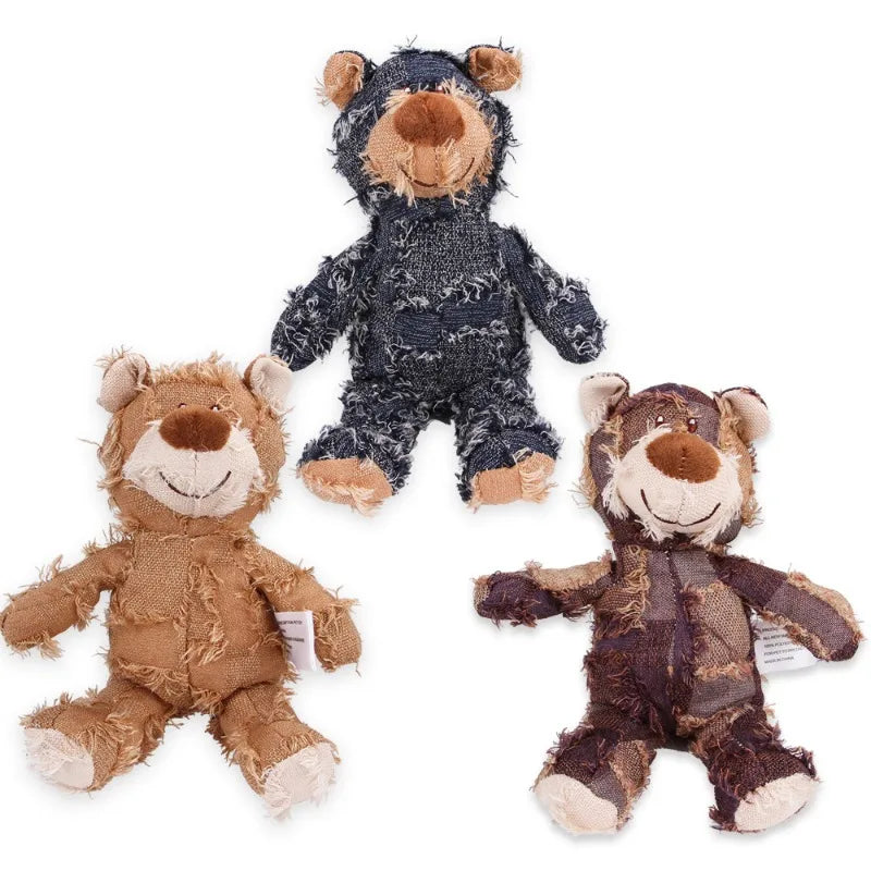 Jouet sonore en peluche pour chien - Jouet interactif en peluche pour chien