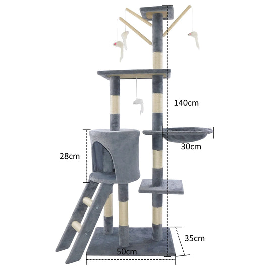 Multi-storey Cat Tree Tower - Premium Pet Accessories - Bascora