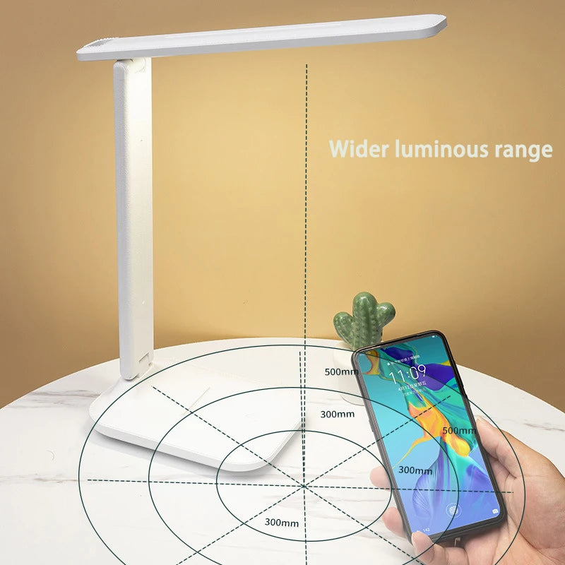 LED Table Lamp - USB Rechargeable Dimmable Desk Light
