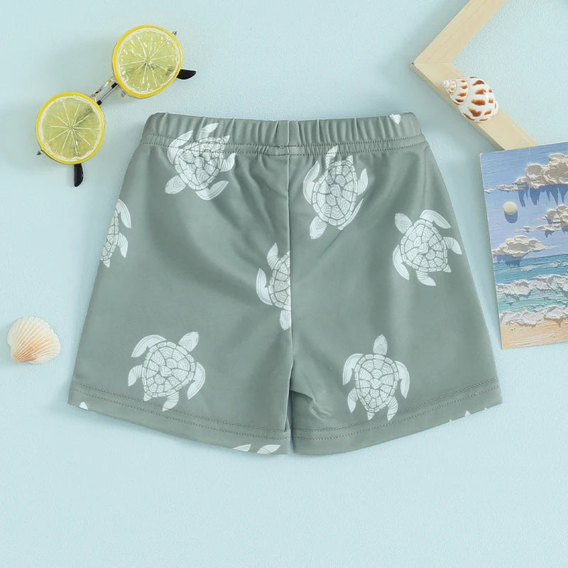 Bañador hawaiano para niños pequeños - Cintura elástica