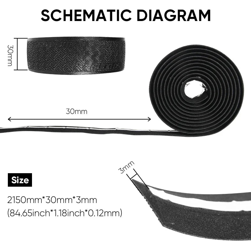 Bicycle Handlebar Tape - Anti-Slip Waterproof Bar Wrap