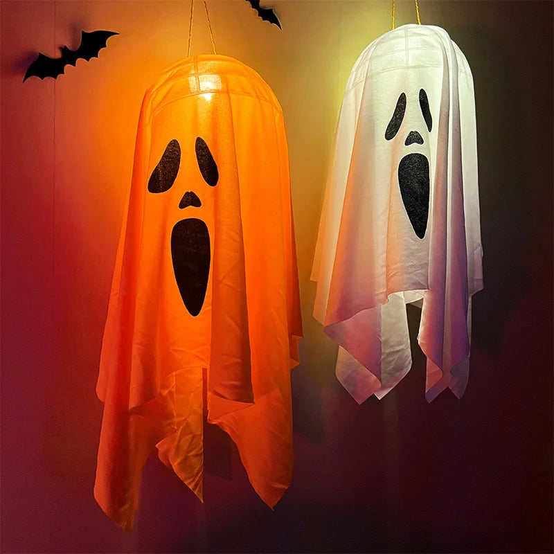 Halloween Ghost LED Light - Hanging Horror Prop Decoration