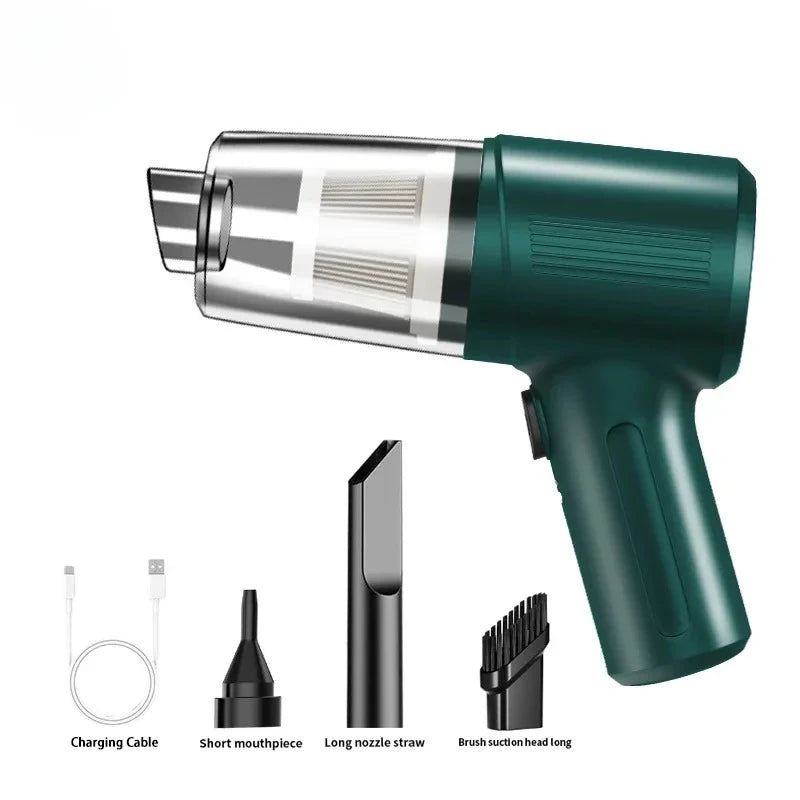 Portable Wireless Car Vacuum - Compact High-Suction Handheld