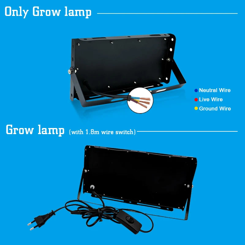 LED Phyto Spotlight 220V - Full Spectrum Hydroponic Plant Light 50W/100W