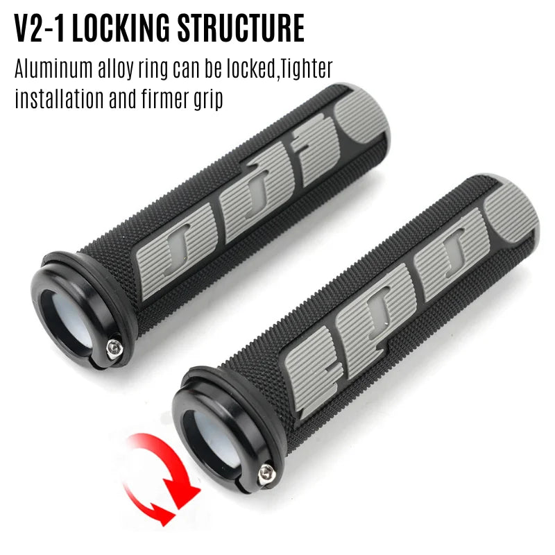 Anti-Slip Bike Handlebar Grips - Ergonomic Shock Absorption