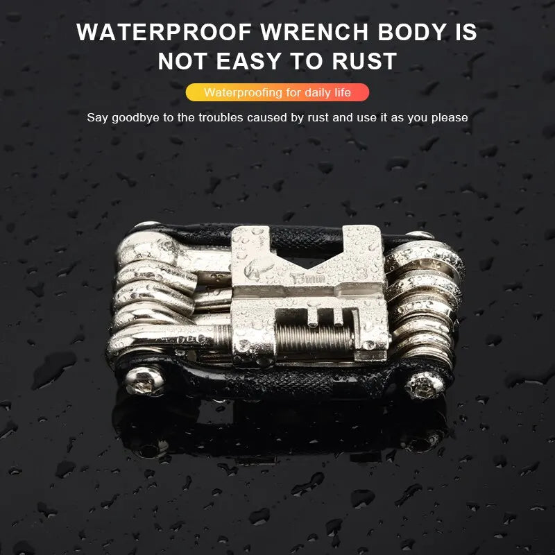 Bicycle Multi Tool - Chain Splitter Wrench Screwdriver Repair Kit
