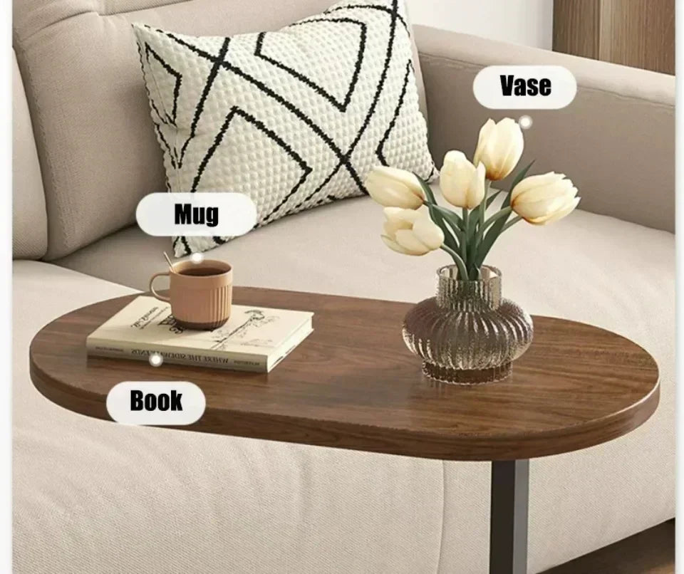 C-Shaped Side Table - Portable Modern Coffee Table