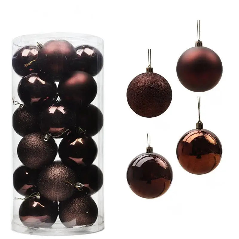 Christmas Ball Ornaments - Multicolor Electroplating Pendant Set