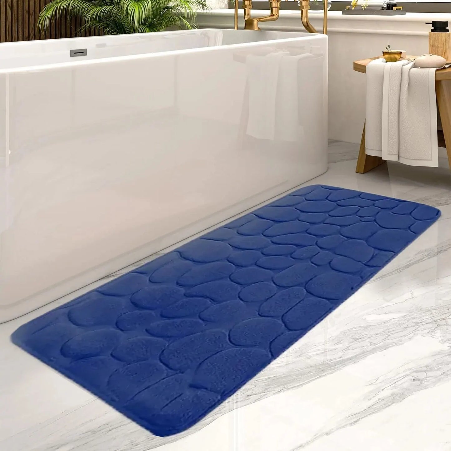 Large Water Absorbent Bath Mat - Anti-Slip Door Mat