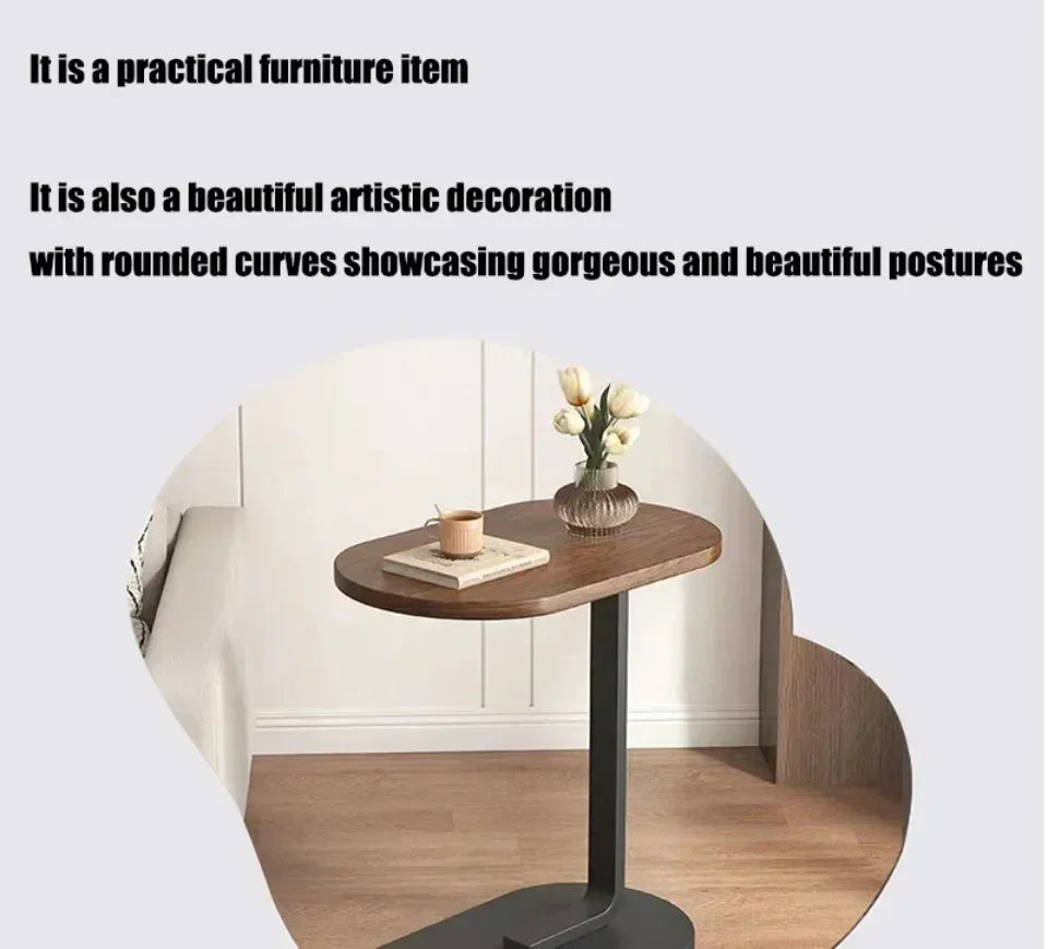 C-Shaped Side Table - Portable Modern Coffee Table