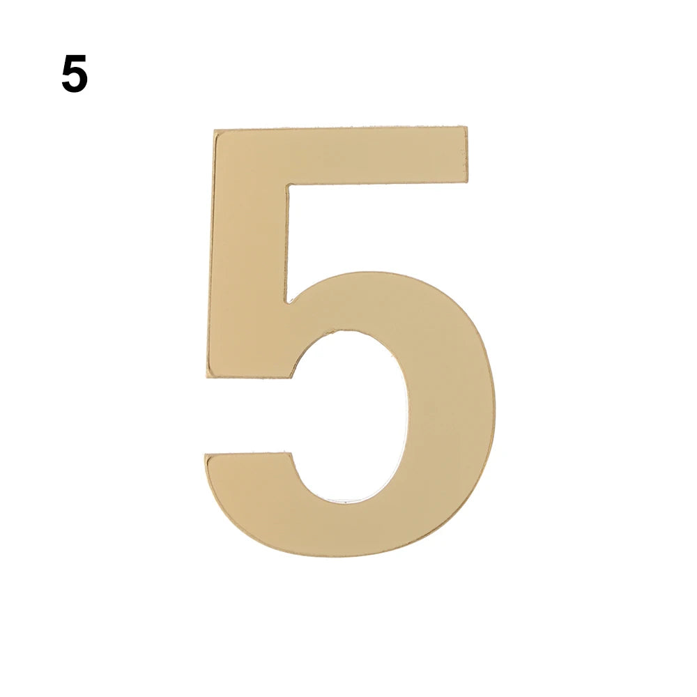 Self-Adhesive Address Number Stickers - Acrylic Door Plate Digits