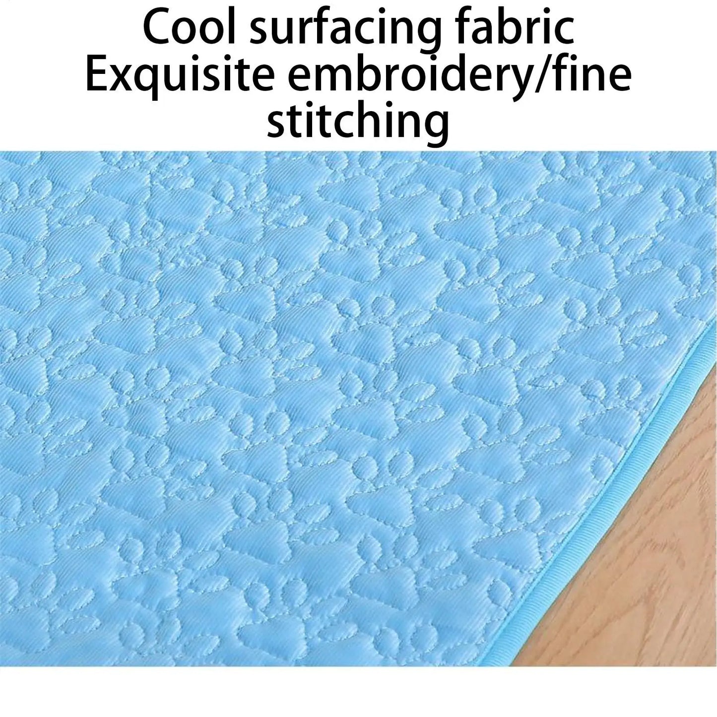 Non-Slip Pet Cooling Mat - Secure Grip Technology