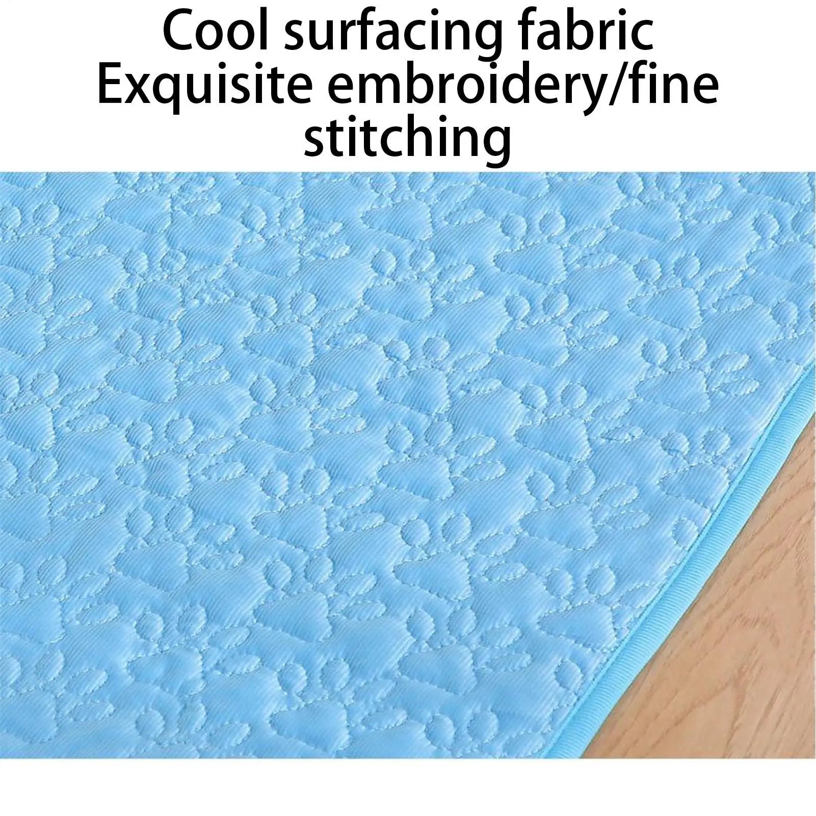 Non-Slip Pet Cooling Mat - Secure Grip Technology - Bascora