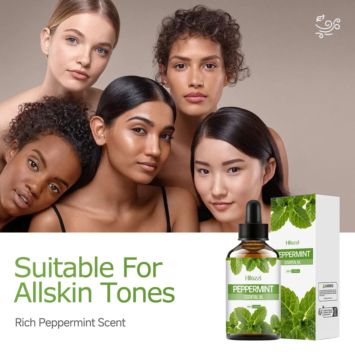 Peppermint Essential Oil - Hydrating Facial & Body Care Oil