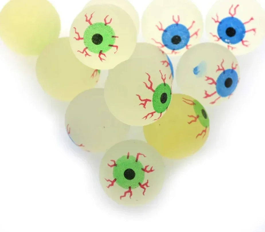 Glow in Dark Eyeball Bouncy Ball - Halloween Toys