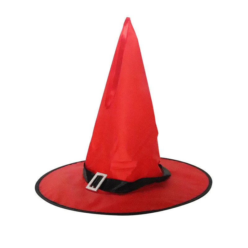 LED Halloween Witch Hat - Flashing Light Starry Sky Decoration