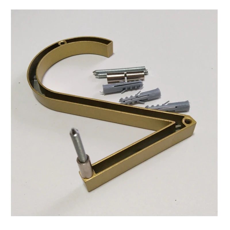 5 Inch Golden Floating Modern House Numbers - Premium Gold Address Signs - Bascora