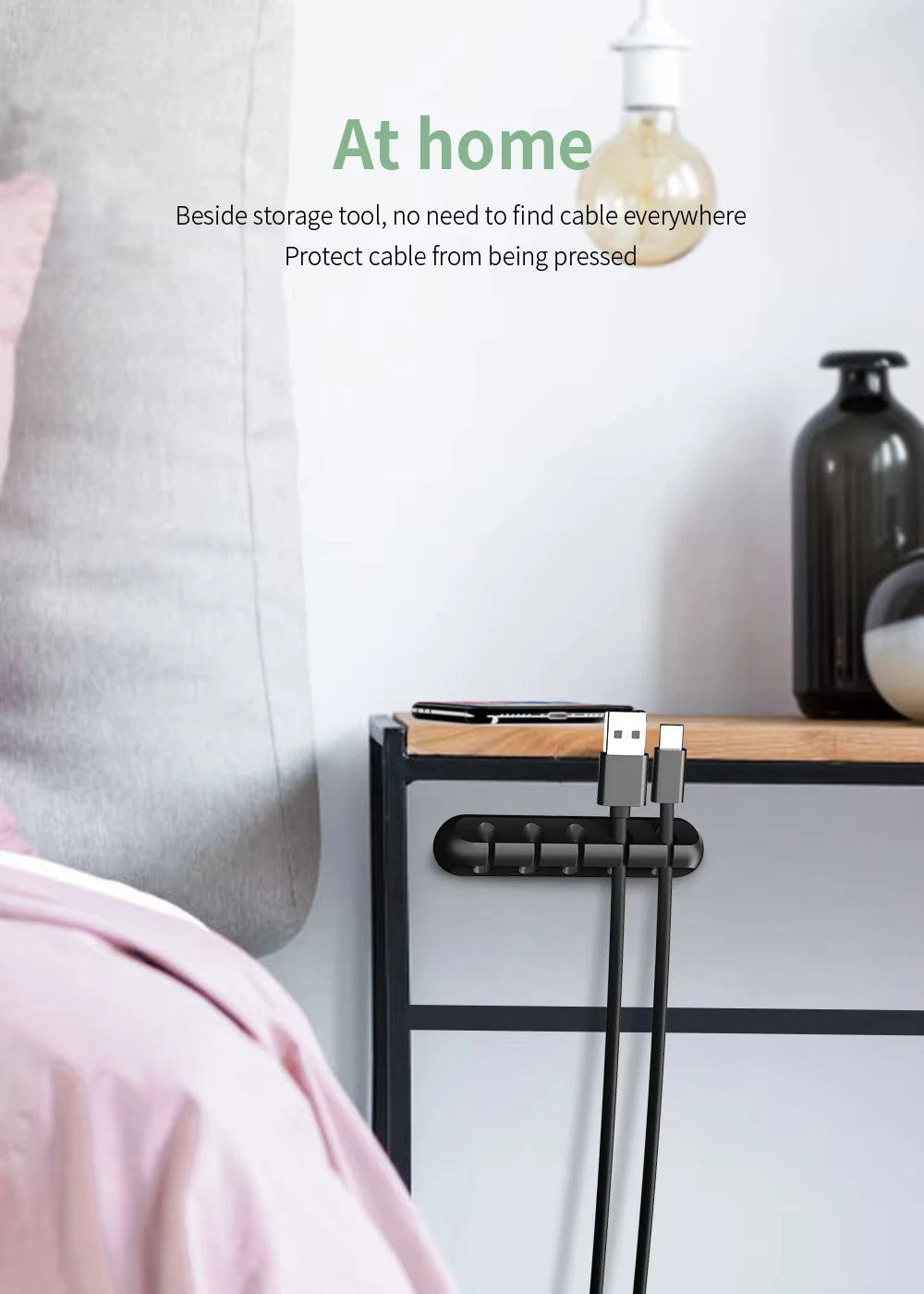 USB Cable Organiser & Wire Management Clips