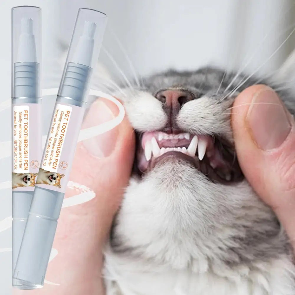 Stylo de nettoyage dentaire pour animaux de compagnie – Haleine fraîche et blanchiment des dents pour chiens et chats