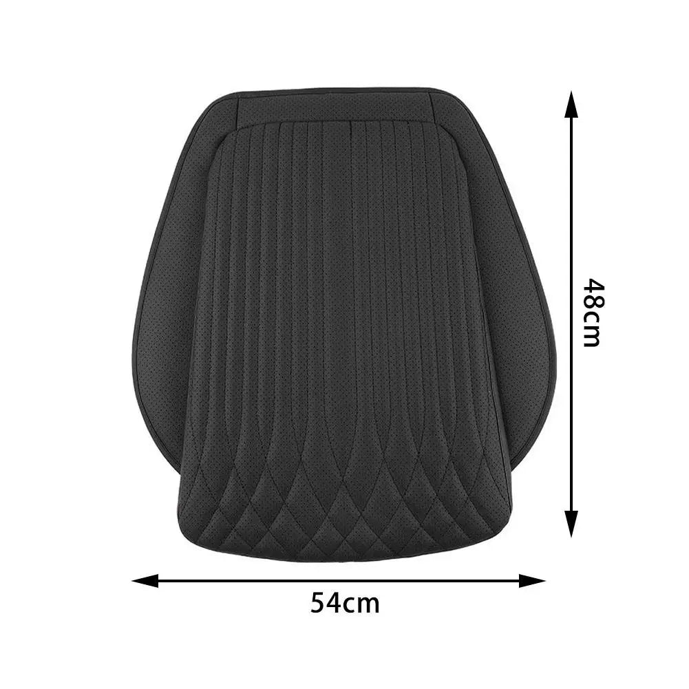 Luxury Leather Car Seat Cushion - 54cm Universal