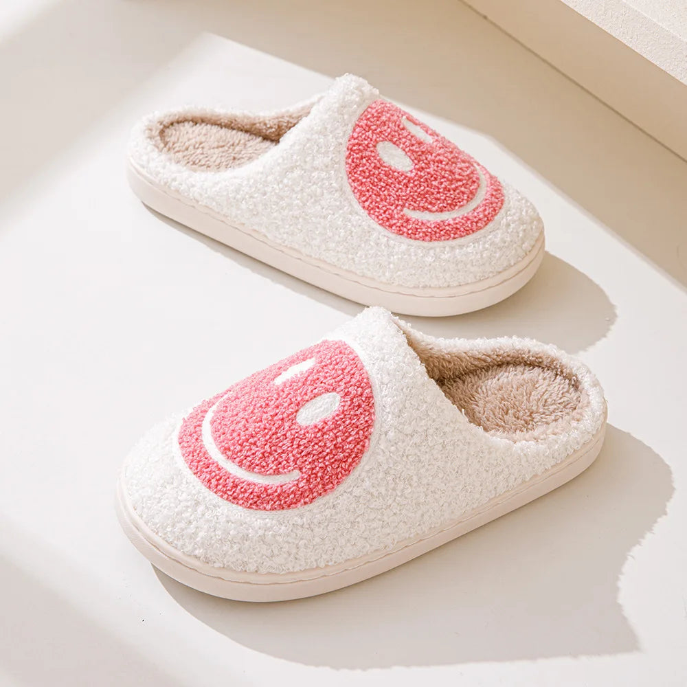 Plush Winter Slippers - Fluffy Cotton Non-Slip Indoor Shoes