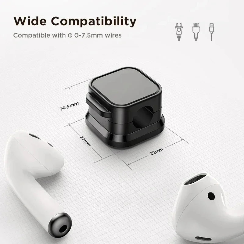 Magnetic Cable Clip & Cord Organiser - Workspace Management Solution