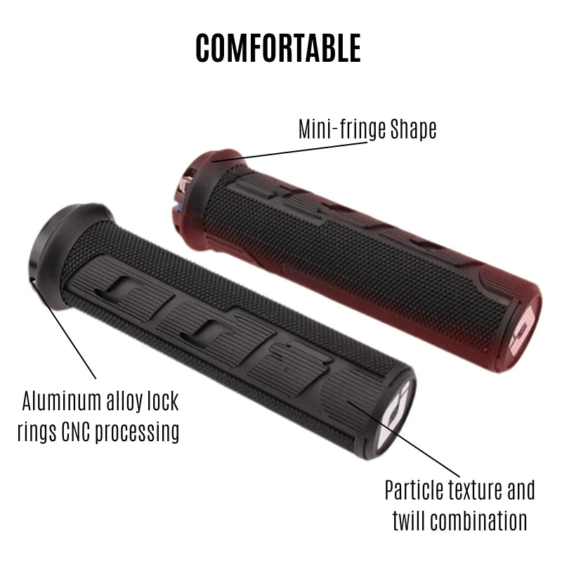 Anti-Slip Bike Handlebar Grips - Ergonomic Shock Absorption
