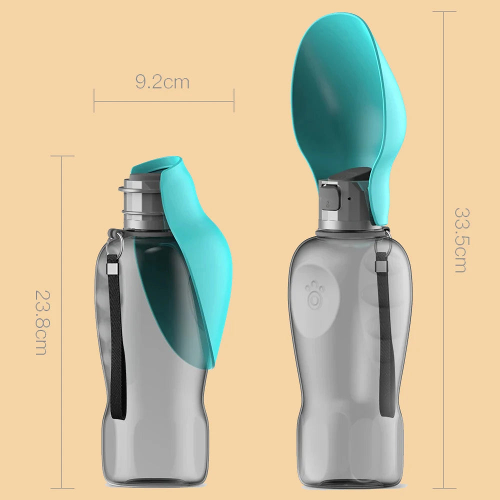 Bouteille d'eau portable pour animaux de compagnie - 800 ml