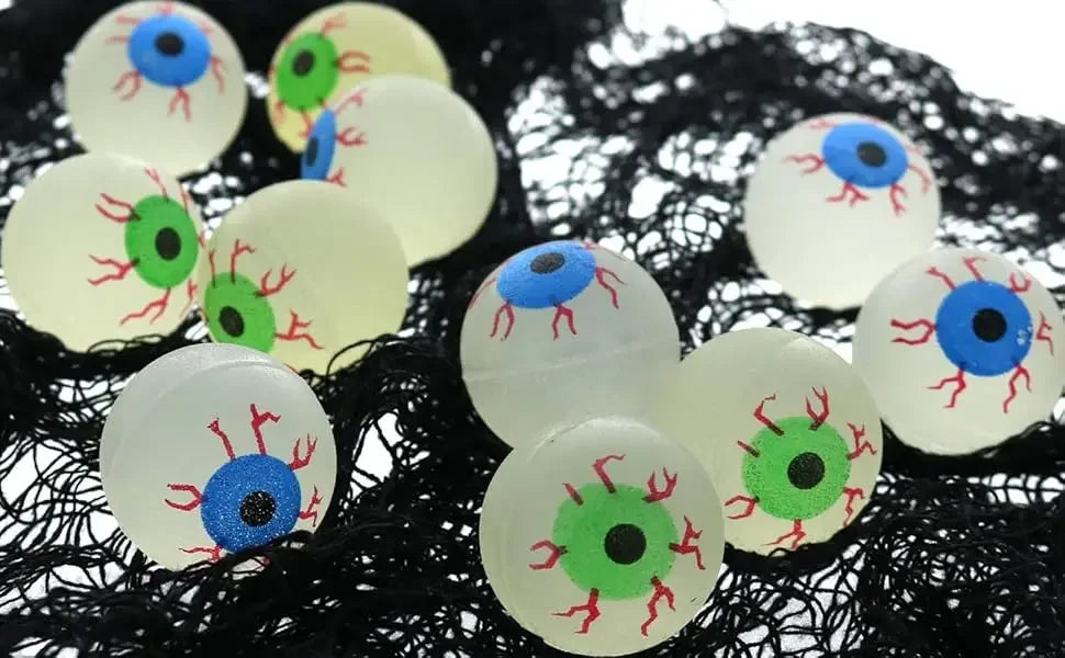 Glow in Dark Eyeball Bouncy Ball - Halloween Toys