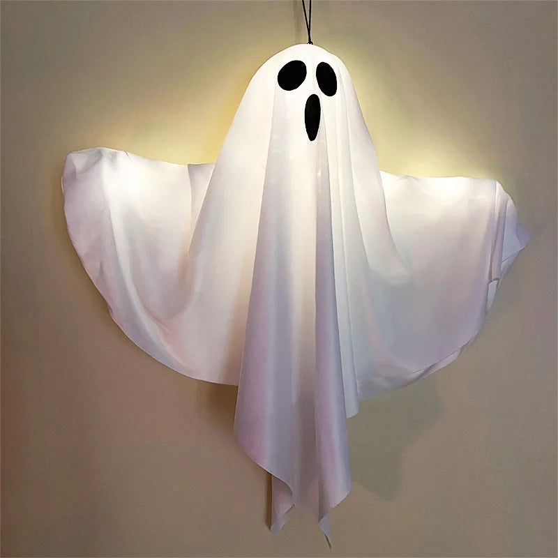 Halloween Ghost LED Light - Hanging Horror Prop Decoration