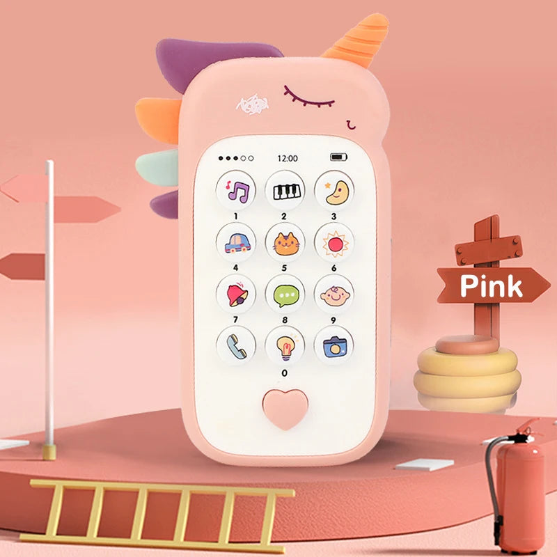 Baby Phone Toy - Music Sound Telephone with Teether