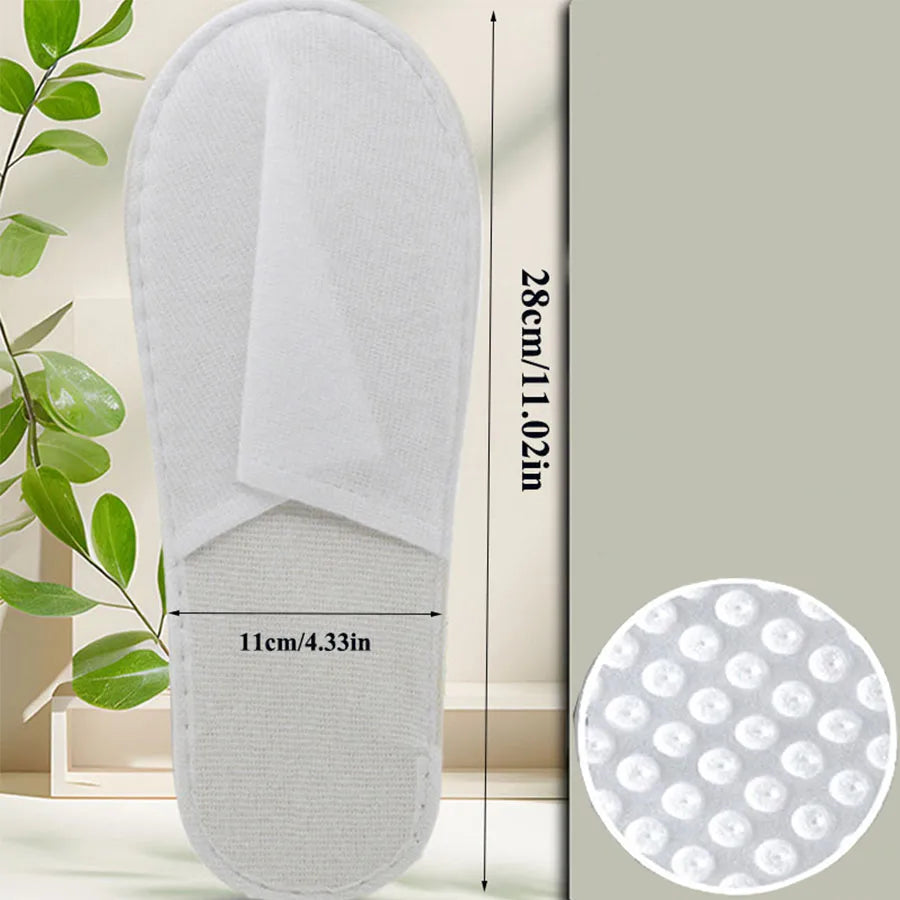 Disposable Slippers - Breathable Non-Slip Closed Toe