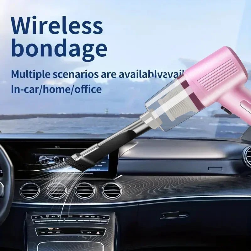 Portable Wireless Car Vacuum - Compact High-Suction Handheld
