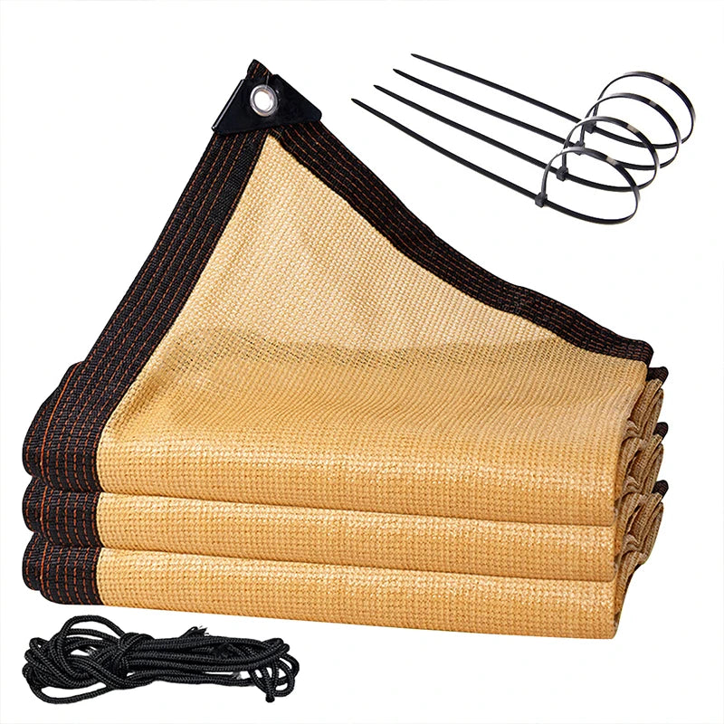 Waterproof Garden Sunshade Net - Square UV Protection Canopy