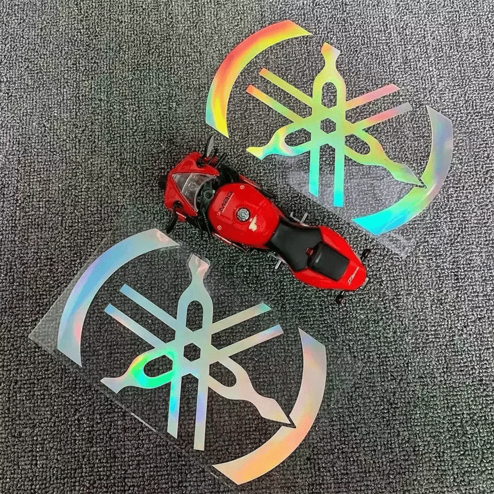 Motorcycle Reflective Laser Letter Stickers - Body Decoration Decals