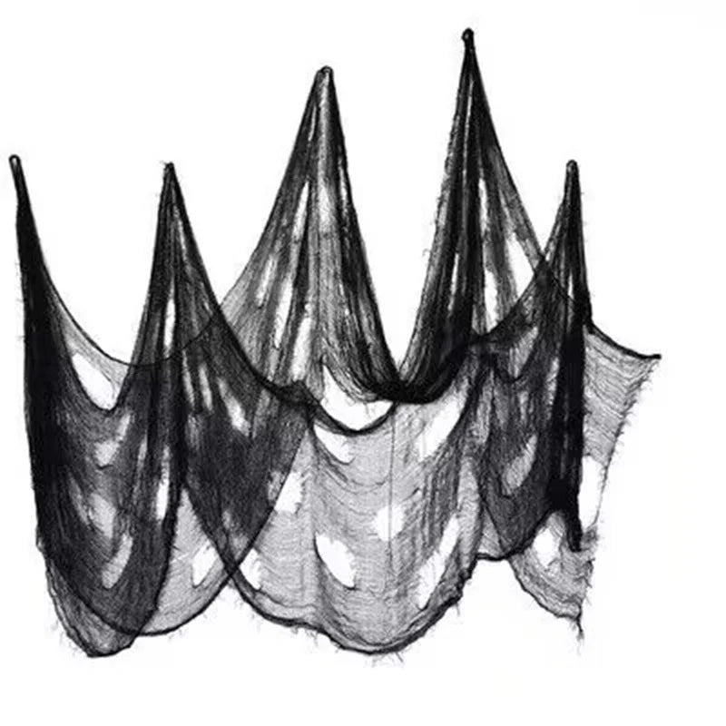 Halloween Hanging Ghost Mask Door Curtain - Haunted House Decor