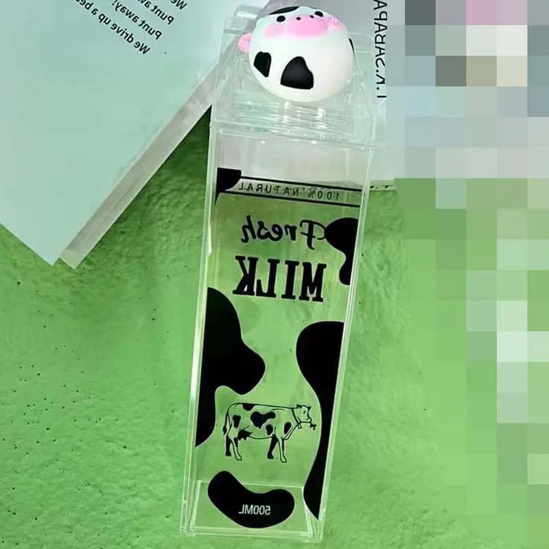 Bouteille d'eau en carton de lait - Gobelet portable transparent