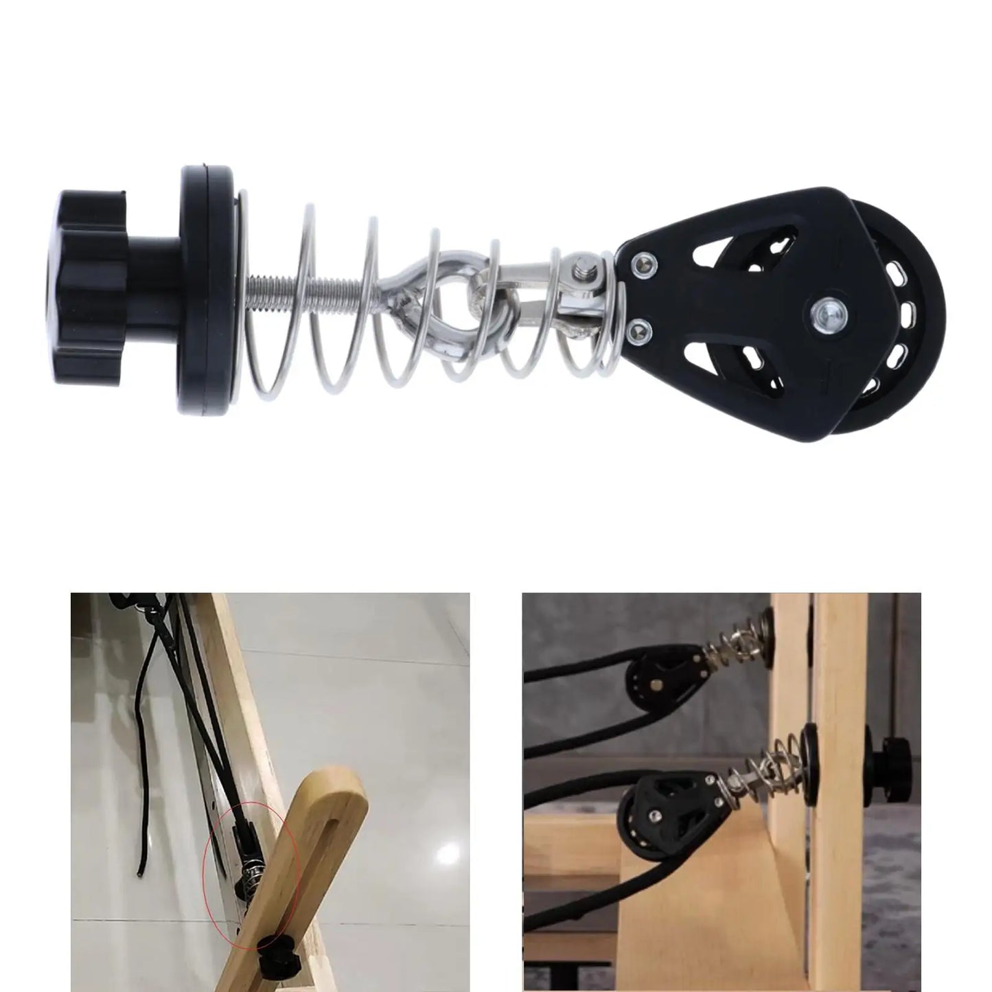Polea de resorte para Pilates Reformer: componente de equipo profesional