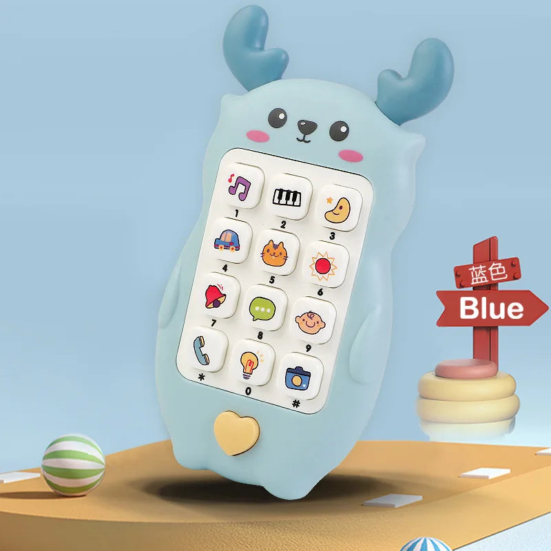 Baby Phone Toy - Music Sound Telephone with Teether