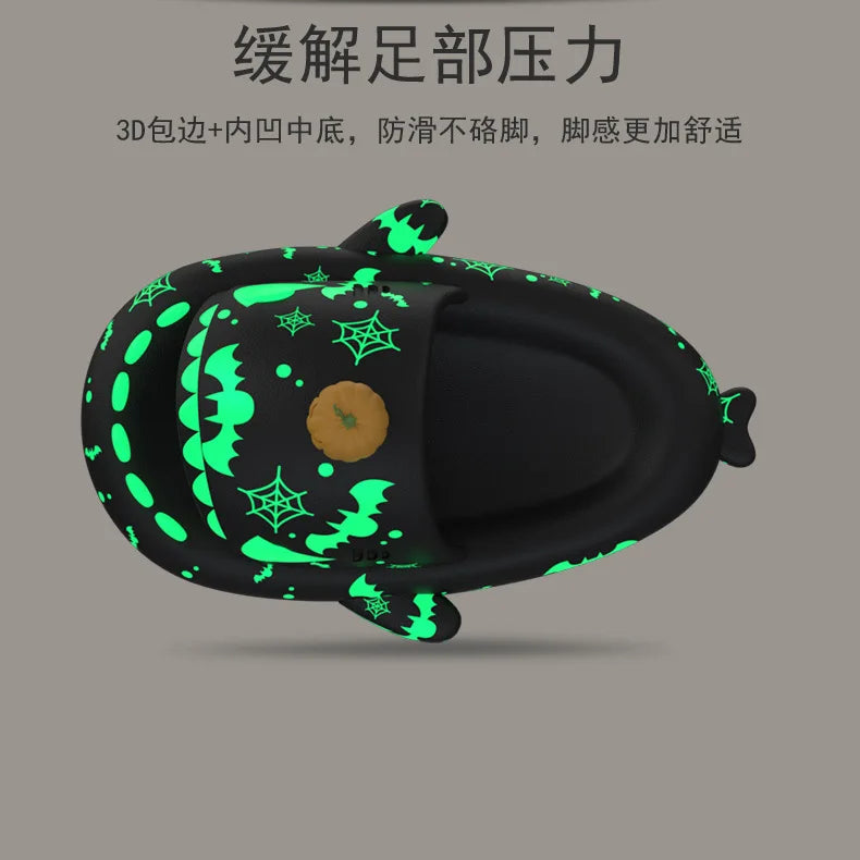 Glow-in-the-Dark Shark Slipper Sandals