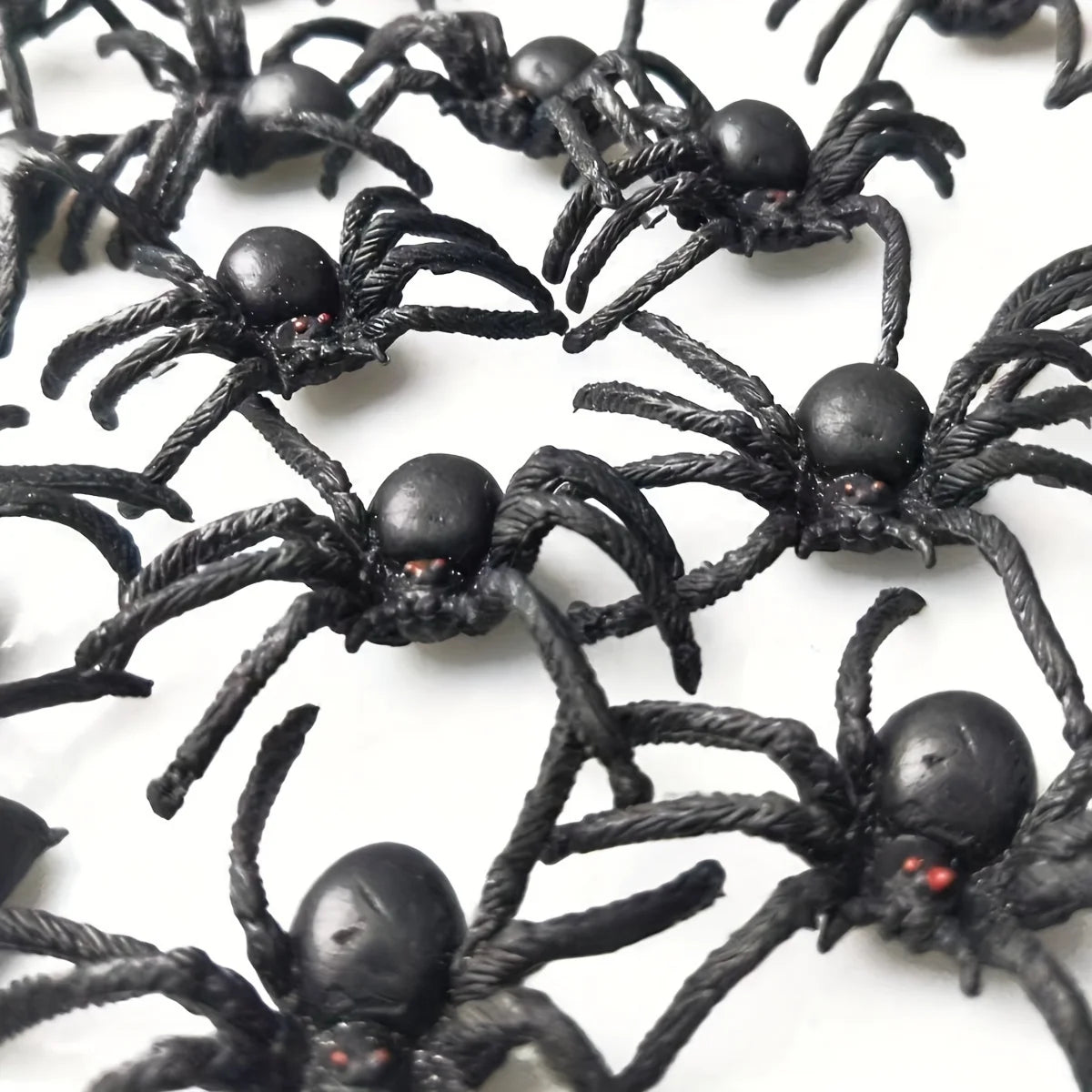 Realistic Plastic Spider Prank Props - Halloween Decorations