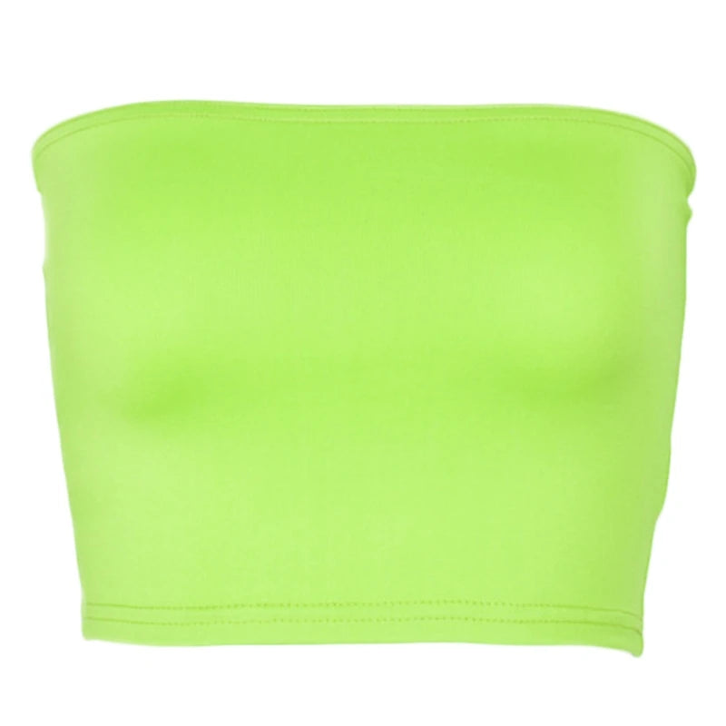 Women's Summer Strapless Tube Top - Off Shoulder Bandeau