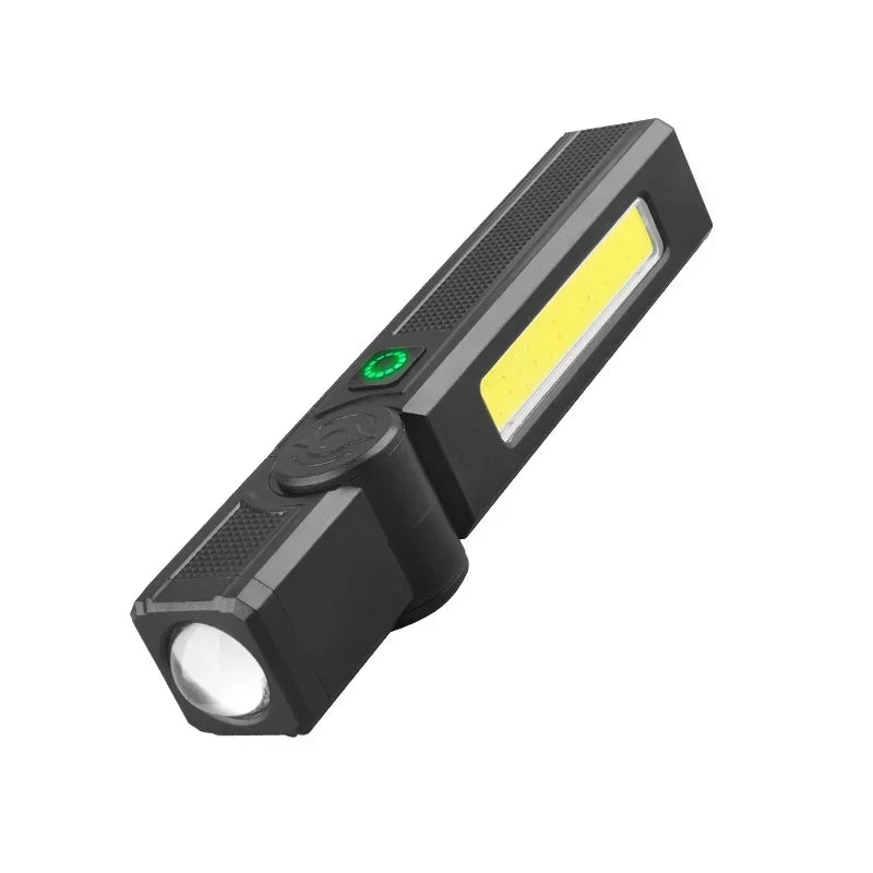 Lampe de travail magnétique à LED COB - Lampe de poche étanche rechargeable par USB